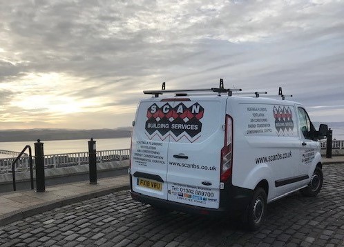 Scan Building Services Van with new Logo